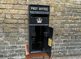 Royal Mail post box -black